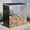 Black 161, variant on Large Outdoor Metal Storage Shed - 62 Cu.Ft Firewood Rack & Patio Organizer with Sloped Roof for Lawn Mower and Yard Tools, Weatherproof