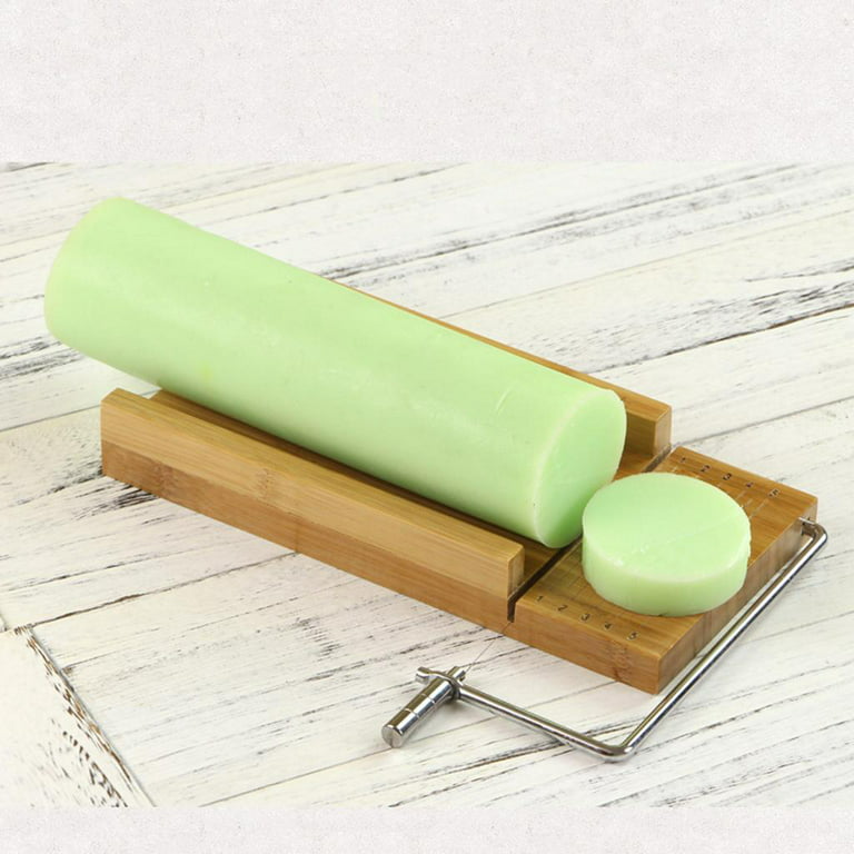 Wooden Soap Cutter, Wire Soap Cutters Adjustable Stainless Steel Cutting  Tool for Handmade Soap Loaf Candles Cheese DIY Making Tool
