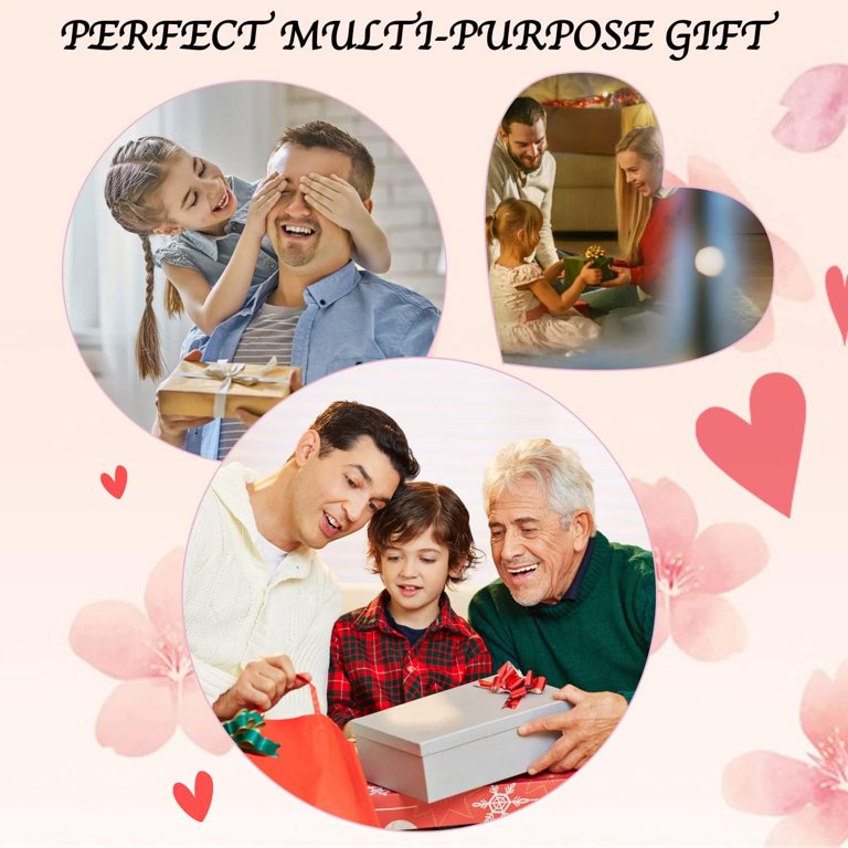 Acrylic Heart Keepsake For Dad - 3.9x3.9 Inch 'Best Dads Ever' Desk Decor, Father's Day/Birthday/Christmas Gift