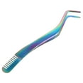 thumbnail image 5 of FRCOLOR Eyelash Tweezer Applicator Tool Stainless Steel Eyelash Extension Tweezer Comb 2 in 1 Lash Tweezer, 5 of 8