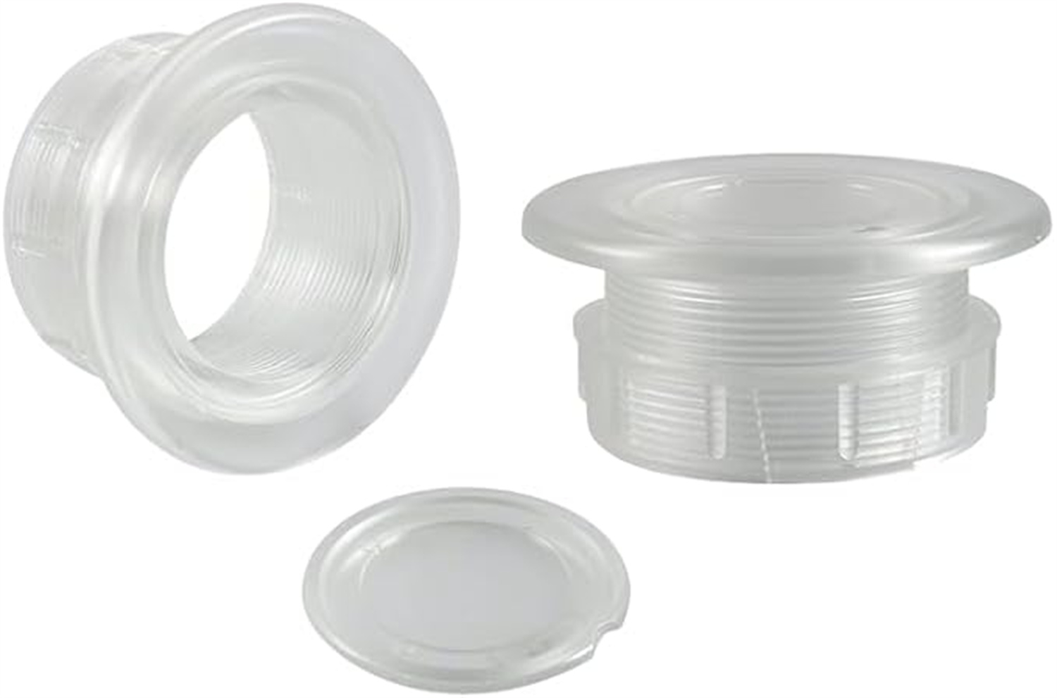 Outdoor Table Umbrella Hole Ring Plug Cap Set,Bexikou 2 Sets Parasol Umbrella Hole Ring Plug,Insert Ring for Outdoors Patio Umbrella Table Garden Deck Yard, Fits 2" Table Holes