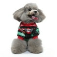 thumbnail image 2 of Xmarks 3pcs Christmas Dog Pajamas for Small Medium Dogs Sebaoyu Winter Pet Dog Jumpsuit Clothes Outfit Puppy Bodysuit Sweater, 2 of 8