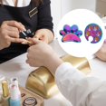 thumbnail image 3 of 2x Nail Art Wearable Painting Cream de accesorios para Colorido 03 Colcomx Paleta De Arte De Uñas, 3 of 8