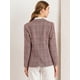 thumbnail image 5 of Blazers para mujer Chaqueta tipo blazer a cuadros con solapa con muesca Boyfriend borgoña XS, 5 of 6