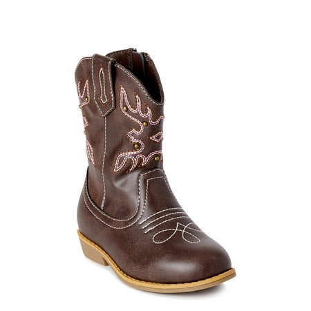 Wonder Nation Classic Western Cowboy Boot (Toddler Girls)