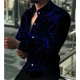 thumbnail image 1 of Nueva camisa abotonada de manga larga para hombre, camisa estampada a rayas de color sólido, camisa musculosa suave y cómoda para hombre, talla grande, 1 of 6