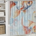 thumbnail image 6 of ONETECH Goldfish Shower Curtain Set Chic Modern Bathroom Decor with Hooks 60x72, 6 of 7