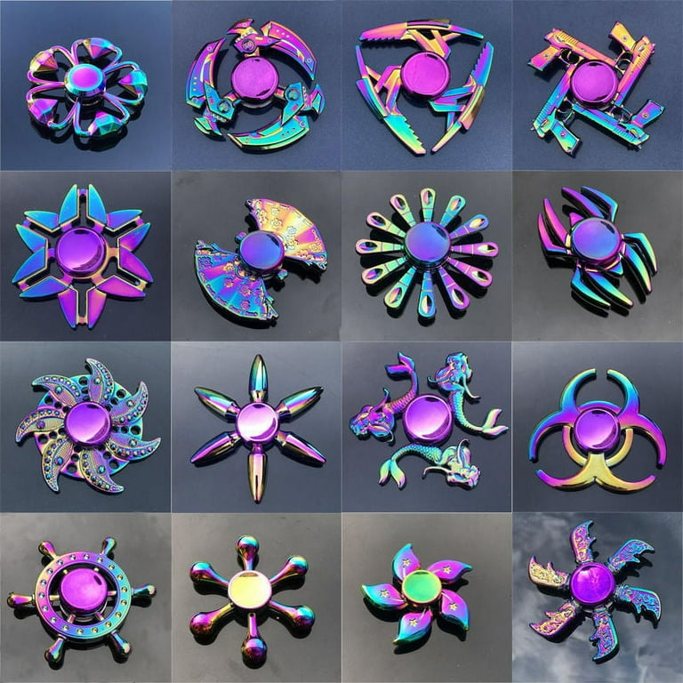 Hand Spinner EDC Fidget Spinner Metal Rainbow Spiner Anti-Anxiety Toy for  Spinners Focus Relieves Stress ADHD Finger Spinner - AliExpress