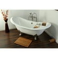 thumbnail image 3 of Kingston Brass CC2088 Vintage Brass Lift and Turn Tub Waste and Overflow in Brushed Nickel, 3 of 7