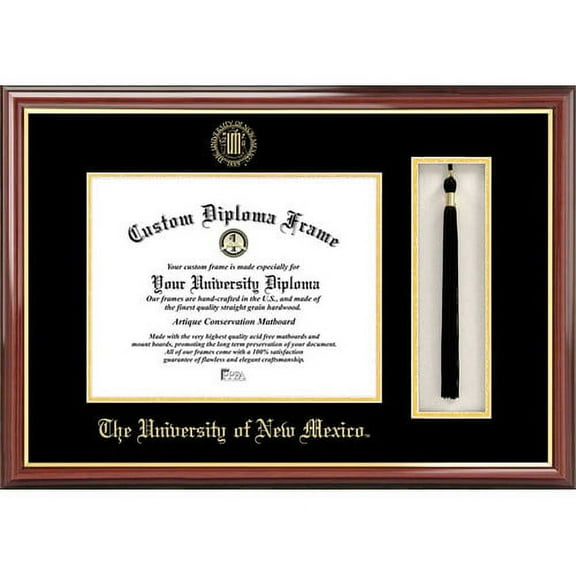 University of New Mexico 8.5" x 11" Tassel Box and Diploma Frame