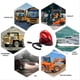 thumbnail image 1 of Red 12V snail-type rotating car alarm lights warning light, 1 of 5