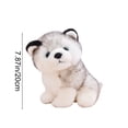 thumbnail image 5 of MMJ 7.87 Inch Stuffed Animals Husky Plush Toy Realistic Soft Cotton Lifelike Cuddly Companion Collectible Gift, 5 of 6