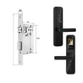 thumbnail image 1 of Door Lock, Tuya Digital Electronic Smart Door Lock With Biometric Camera Fingerprint Smart Card Password Key Unlock ,Easy to Install, 1 of 7