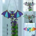 thumbnail image 5 of Acrylic Light Catcher Window Wall Hanging Garden Decor Handmade Suncatcher Prism Ornament for Indoor Outdoor Home Decoration Bat Design 2D Acrylic Wall Art Decorative Hanging Piece, 5 of 6
