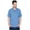 Aquamarine, variant on Men’s Short Sleeve Pique Polo Shirt, Cotton Blend, Regular Fit, Front Pocket