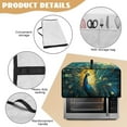 thumbnail image 6 of Renewold Countertop Appliance Cover for Toaster Oven with Accessory Pockets, Dust-Proof Stain-Resistant Home Kitchen Decor Fits Machine Up to 20.5 x 16.5 x 10 Inches, Peacock Blue, 6 of 7