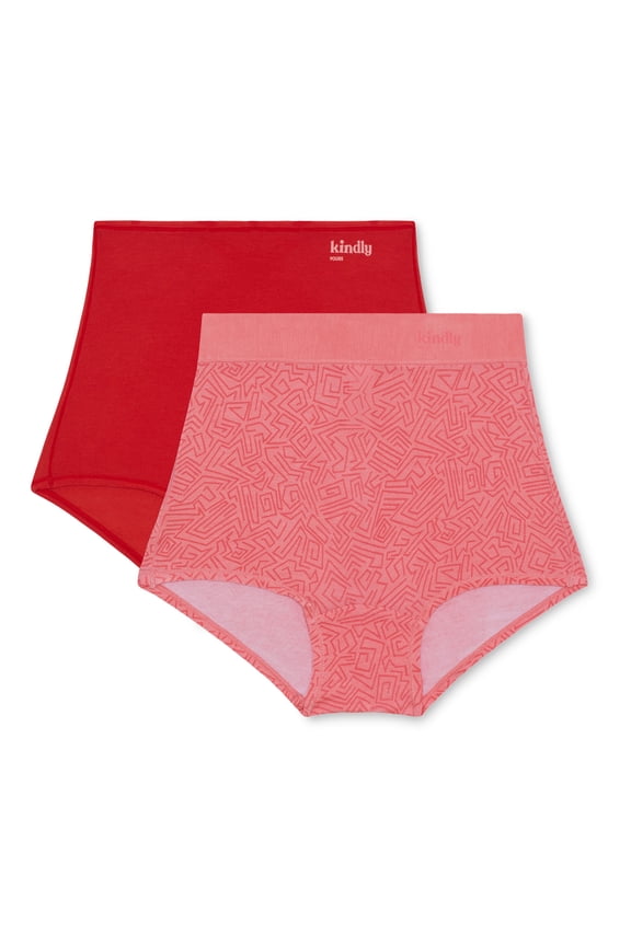Women's Sustainable Comfort Modal Modern Boyshort Underwear, 2-Pack