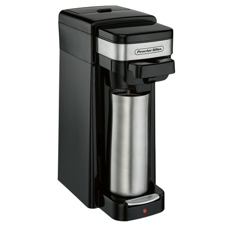 

Proctor Silex Single-Serve Plus Coffee Maker Black and Stainless Model 49969