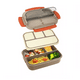 thumbnail image 5 of "Lunch Box Fiambrera Con Cubiertos Capacidad 1300ml+bolsas Naranja con Gris ", 5 of 5