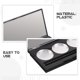 thumbnail image 4 of Paleta de maquillaje recargable JMXIANG DIY, 3 compartimentos, soporte magnético vacío para sombras de ojos, contenedores para almacenar cosméticos, 4 of 6