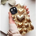 thumbnail image 5 of Luxury Gold Heart iPhone Case Valentine's Day Gift for Women, Compatible with iPhone 11/12/13/14/15/16 (Pro Max/Plus), 5 of 9