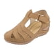 thumbnail image 2 of Sandalias de punta redonda con hueco en el tobillo cómodas para mujer y niña, zapatos de suela blanda Wmkox8yii nm1780, 2 of 6