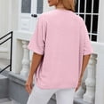 thumbnail image 3 of Yuhangmm Summer Cardigans for Women Women's Cardigan Timeless Mid Sleeve Knit Coat for Spring/Summer Sheer Solid Color Knitwear Basic Layer for Airy Comfort and Everyday Style Red M, 3 of 3