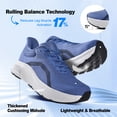 thumbnail image 3 of Mens Wide Toe Box Shoes Arch Support Lightweight Slip Ins Orthopedic Plantar Fasciitis with Thick Cushion Zero Drop Sole Width Shoes for Athletic Training Running Workouts, 3 of 6