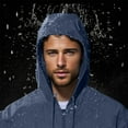 thumbnail image 6 of Horkkom Jackets for Men Running Rain Jacket Windbreaker Outdoor Lightweight Packable Hooded Jackets with Pockets, 6 of 9