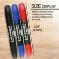 thumbnail image 7 of BAZIC Permanent Marker Chisel Tip, Assorted Color Markers (3/Pack), 1-Pack, 7 of 7
