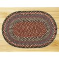 thumbnail image 5 of Earth Rugs Braided Burgundy/Blue Area Rug, 5 of 5