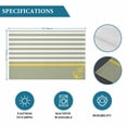 thumbnail image 6 of Anchor Sage Green Placemats Set of 4, Yellow Nautical White Geometric Stripe Placemats for Dining Table, Place Mats for Kitchen Tabletop, Waterproof Wipeable Dining Table Mats Set, 6 of 9