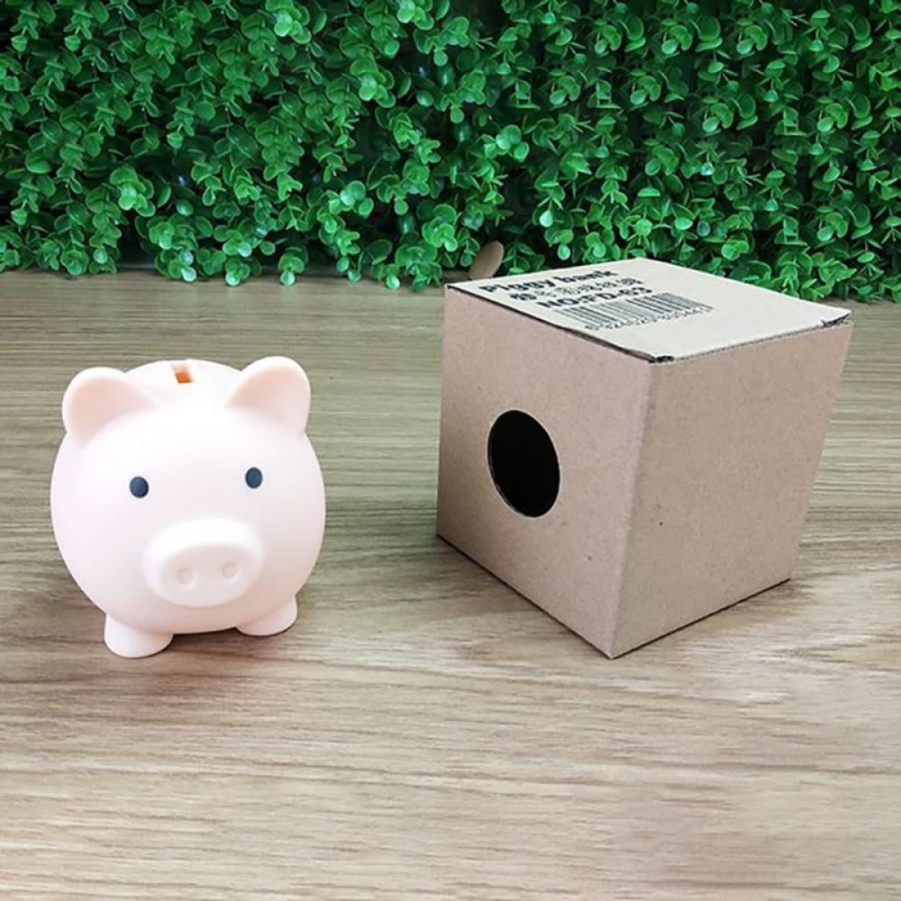 Details about   Plastic Piggy Bank Desktop Decoration Pig Design Saving Pot Money Box for Kids 