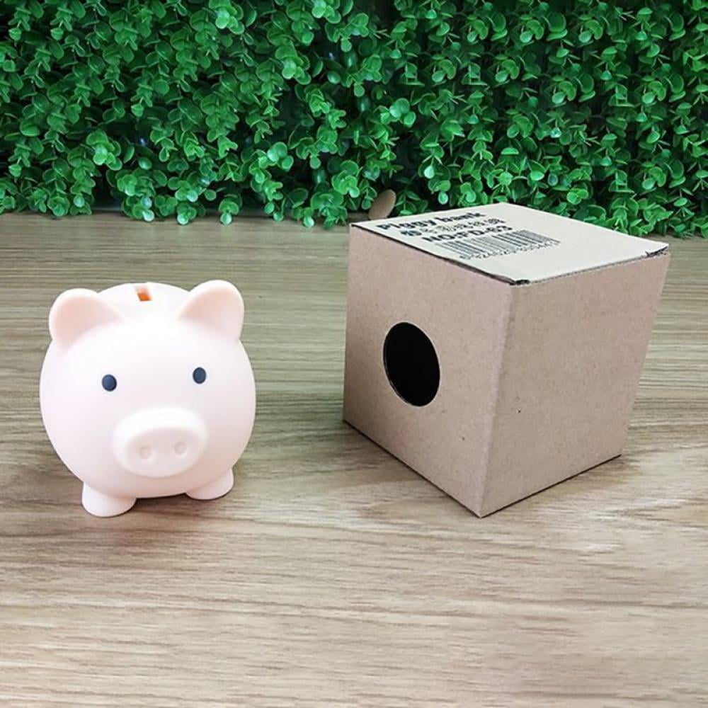 MEROTABLE Cute Piggy Bank, Unbreakable Plastic Piggy Bank for Girls