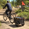 thumbnail image 2 of Soozier Bike Trailer, 17 Gal Bike Cargo Trailer with Foldable Storage Box, 2 of 10