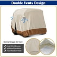 thumbnail image 4 of HOMEYA 4 Passenger Golf Cart Covers Fits EZGO, Club Car, Yamaha, Heavy Duty 420D Waterproof Sunproof Golf Cart Cover roof 80" L, Dustproof and Durable - Beige, 4 of 8
