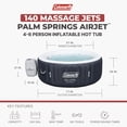 thumbnail image 3 of Coleman SaluSpa Palm Springs AirJet Inflatable Circle Hot Tub Spa 4-6 Person with Pump #P08411, 3 of 10