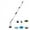 A, variant on Chmadoxn Home Appliances Multi-functional Foldable Rotating Handheld Long Handle Cleaning Brush Dead-end Cleaning Kitchen Bathroom cleaning brush