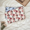 thumbnail image 2 of FanciHommie Waterproof Pet Blanket Reversible Double-Sided Fleece & Waterproof Fabric for Dogs and Cats Reusable Pet Pad, S Size (26"x35") Red, 2 of 5