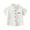 White, variant on Hiijoy Toddler Boys Short Sleeve Pocket Shirt Summer Cotton Button-Down Shirt, Blue