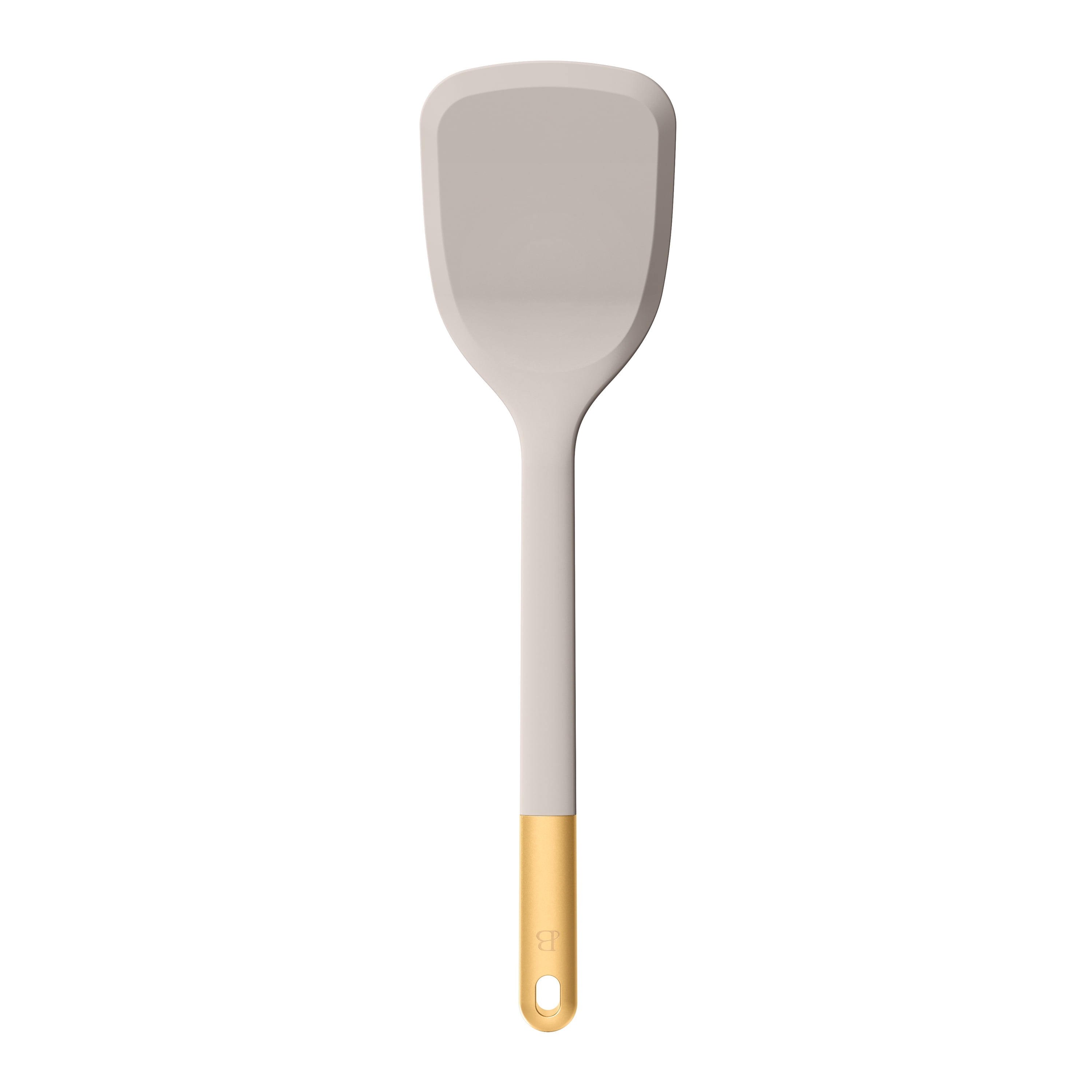 Beautiful 3-Piece Silicone Kitchen Utensil Tool Set, Porcini Taupe by Drew Barrymore