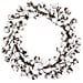 thumbnail image 3 of Nearly Natural Couronne de Boules de Coton 20 Po., 3 of 9