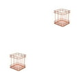 thumbnail image 4 of Cesta de almacenamiento multifuncional Billuyoard portalápices Oro rosa 10*9*9 cm 2Conjunto, 4 of 6
