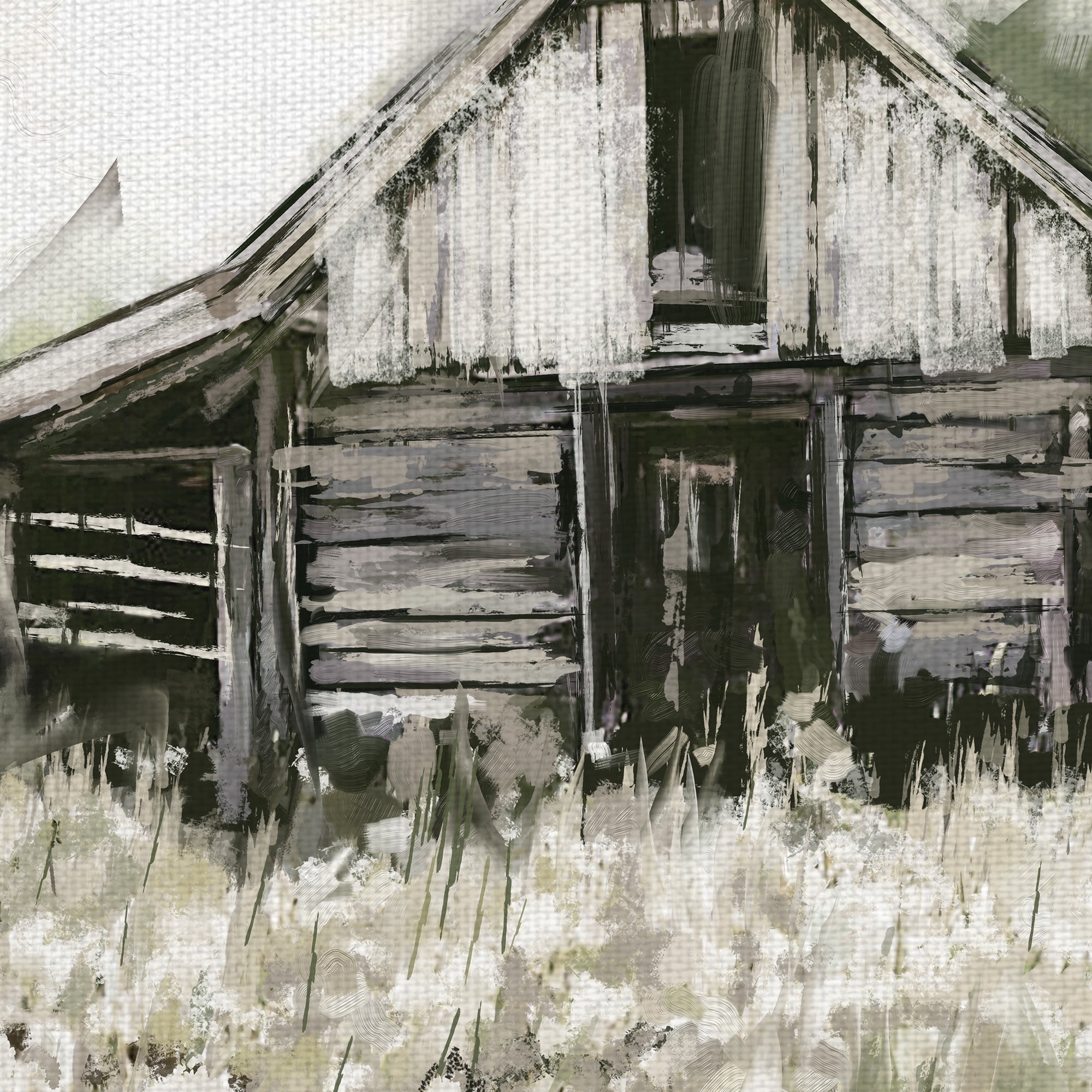 Masterpiece Art Gallery Dandelion Barn By Studio Arts Canvas Art Print 22" x 28"