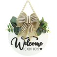 thumbnail image 1 of Cartel colgante de bienvenida de madera CondorPasea 3D, 30 cm, redondo, blanco, 1 of 7