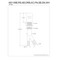 thumbnail image 2 of Kingston Brass K811PN Trimscape Air Gap for Dish Washer, Polished Nickel, 2 of 2