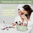 thumbnail image 5 of DAKIMOE Makeup Bag Cosmetic Bags Organizer Personalized Initial Travel Essentials Toiletry Bag for Birthday Christmas Girlfriend Teacher Valentines Day Gifts, 5 of 9