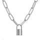 thumbnail image 1 of Collar con Colgante de cadena de clavícula acero titanio letras redondas mujer regalo joyería Yashi, 1 of 5