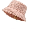thumbnail image 2 of CoCopeaunts Women Bucket Hat Solid Men Fishing Fisherman Hat Autumn Winter Lamb Wool Outdoor Thickening Warm Basin Hat, 2 of 2