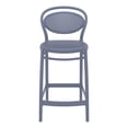 thumbnail image 5 of Compamia Marcel Contemporary Resin Indoor Outdoor Counter Stool Dark Gray, 5 of 6